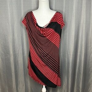 PAPER DOLL LARGE RED AND BLACK BLOUSE
